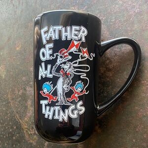 Universal Studios Dr. Seuss “FATHER OF ALL THINGS” Black Oversized Tall Mug 2017